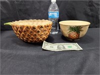 Pineapple Serving Bowl & Bowl