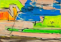 Richard Diebenkorn American Oil on Canvas "RD"