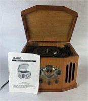 Classic AM/FM Stereo, CD, Cassette with Turntable