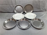 Assorted Metal Pie Pans