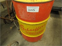 Schaeffers special lubricant 30 gal. advertising.