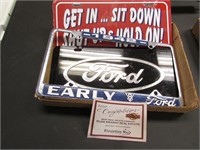 Ford Tag and Tag Holders.