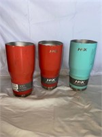 TUMBLERS 30oz (3QTY) NO LIDS-SCRATCHES-DENTS