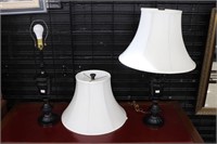 PAIR OF TABLE LAMPS 27"
