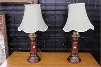 PAIR OF TABLE LAMPS 29"