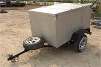 Homemade Stainless Steel Enclosed Trailer