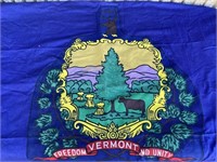 Vintage freedom Vermont and unity flag