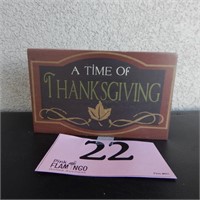 "THANKSGIVING" BLOCK 6 X 2