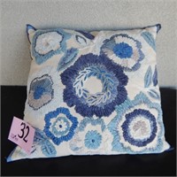 PIER 1 EMBROIDERED THROW PILLOW