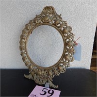 HEAVY METAL OVAL ANTIQUE FRAME 11" X 14"