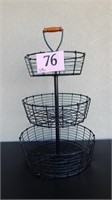 3 TIER METAL WIRE STAND 26 X 15