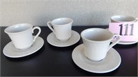 8PC CUP & SAUCER SET BY HOMER LAUGHLIN