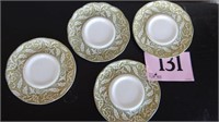 4 SAUCERS BY MEAKIN ENGLAND