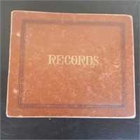 ANTIQUE RECORD ALBUM OF 45's INCLUDES ELVIS, EDDY