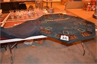 TABLETOP POKER TABLE AND COVER