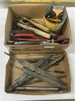 Group of Files, Hammers, Punches, Saws, Etc.