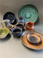 Large Lot of Artisan Pottery Pieces