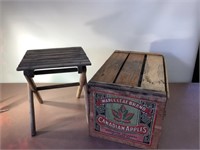 Canadian Apple box and folding stool