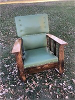 Furniture-Canadiana Arm Chair Rocker