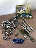 Assorted socket and ratchet extensions