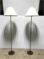 Vintage modern floor lamp pair