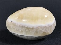 Polished banded stone egg -2