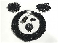 Black bling jewelry collection