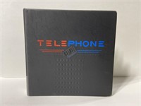 Vintage telephone cards book