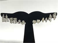 Vintage rhinestone earring collection