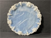 Incolay blue carved marble plate