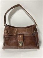 Vintage Liz Claiborne brown patent leather purse