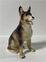 Vintage Erich Stauffer German Shepherd dog statue