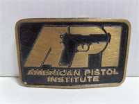 American Pistol Institute belt buckle