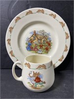 Royal Doulton Bunnykins cup & plate set