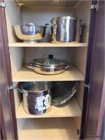 Contents Of Cabinet, Large Stew Pot and More