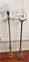 Two Unique Styled Floor Lamps