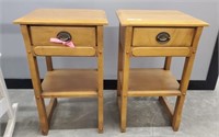 PAIR OF 1-DRAWER NIGHT STANDS
