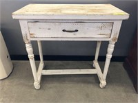 DISTRESSED 1-DRAWER TABLE