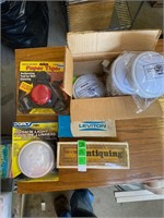 new in box push lights and misc. lot