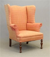 19th c. Sheraton Wing Chair