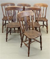 Set of (6) French Dining Chairs