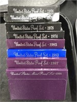 Lot of assorted United States Proof Sets.