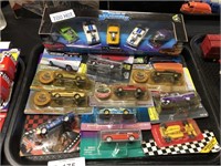 Tray vintage Old new store stock cars.