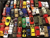 Tray of vintage matchbox cars.