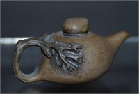 Chinese Hardstone Carved Miniature Teapot