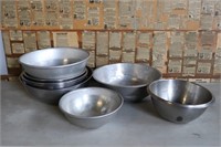 9 Restaurant/Industrial Mixing/Nesting Bowls