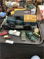 Jim Beam truck decanter, mini auto asst.,