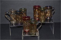 Set of 8 Egyptian Blown Glass Coffees