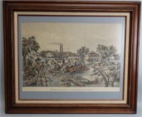 Currier & Ives Lithograph - High Water