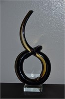 Murano Abstract Art Glass Sculpture
